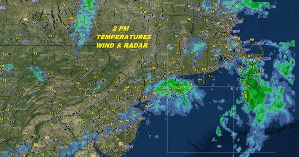 Showers Moving East T-Storm Tonight Great Weather Follows