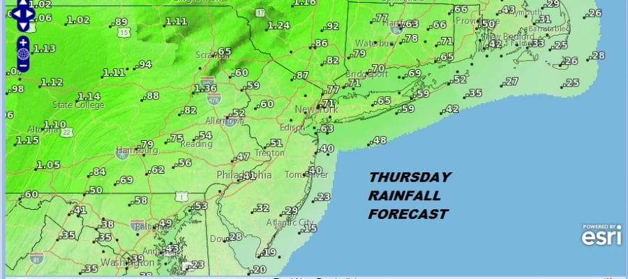 Low Humidity Transitions to Higher Humidity Thunderstorms Thursday