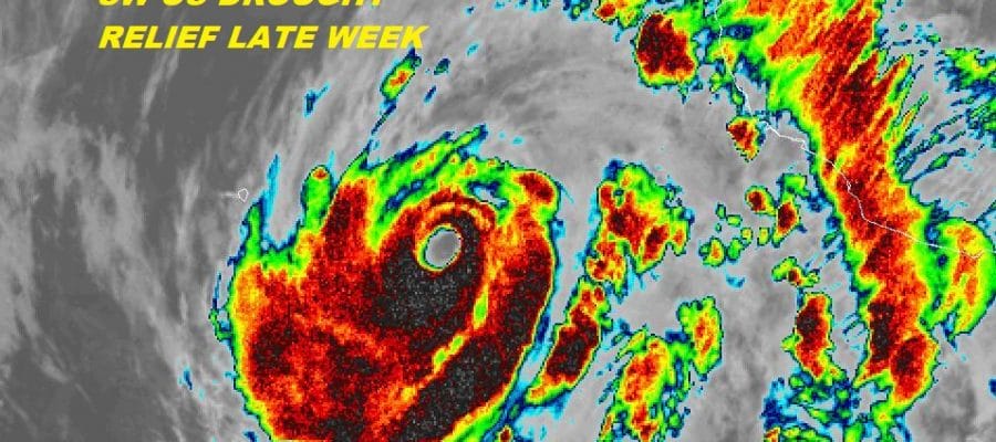 Hurricane Bud 130 MPH CAT 4 Could Ease SW US Drought