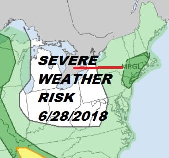 Severe Weather Risk Thunderstorms Popping Up