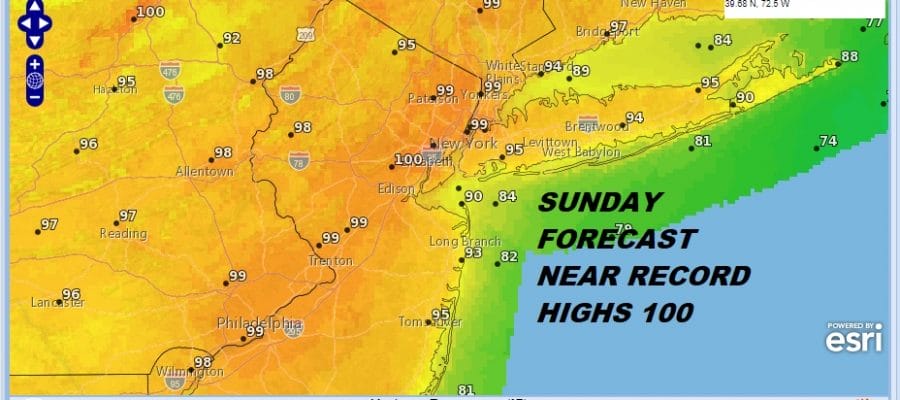 Heatwave Day 3 Record Highs Near 100 Degrees Urban Centers