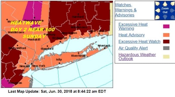 HEATWAVE NEAR 100 DEGREES RECORD HIGHS POSSIBLE