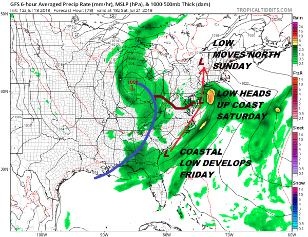 Weekend Weather Wet Pattern Develops Coastal Low Moves North