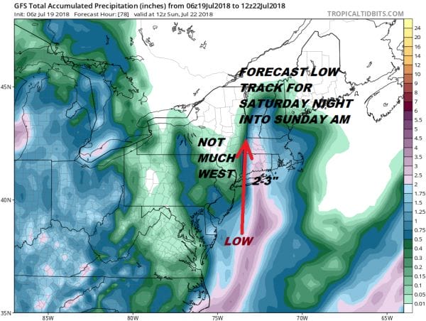 Low Shoots Northward Rain Wind Saturday Night Coastal Areas