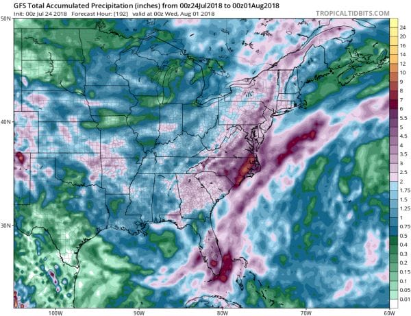 Eastern Pennsylvania Flash Flooding Moving East Wednesday