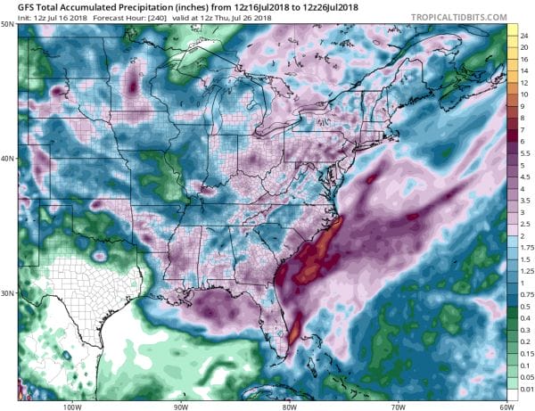 Wet Weather Pattern Looms Long Range