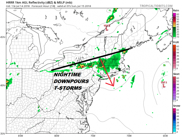 Overnight Thunderstorms Possible Very Warm Humid Weekend