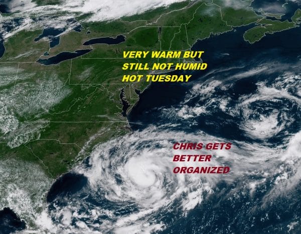 Hot More Humid Tuesday Wednesday Thursday Dry & Warm