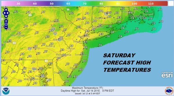 Warmer More Humid Weekend Cold Front Late Tuesday