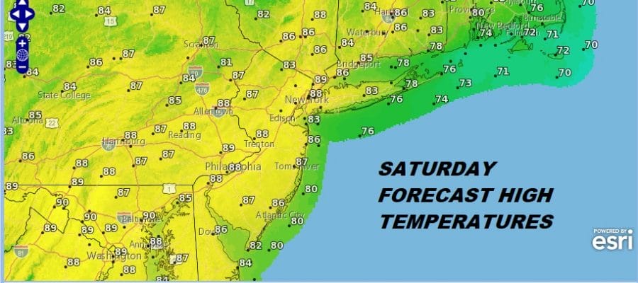 Warmer More Humid Weekend Cold Front Late Tuesday