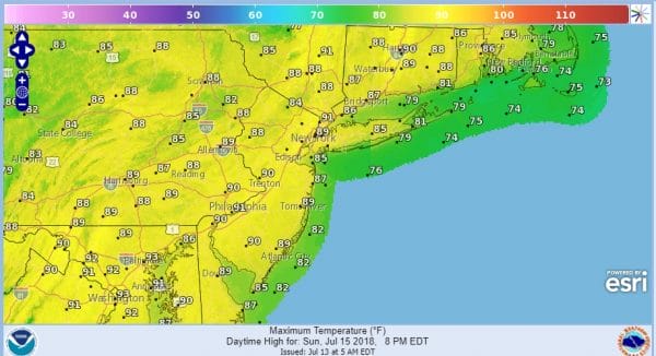 Warmer More Humid Weekend Cold Front Late Tuesday