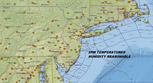 Sunny Hot Afternoon Humidity Reasonable