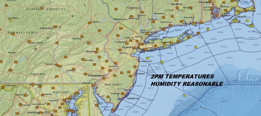 Sunny Hot Afternoon Humidity Reasonable