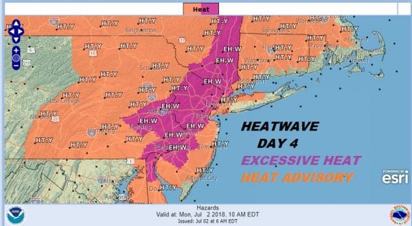 Heatwave Day 4 Excessive Heat Warning Inland