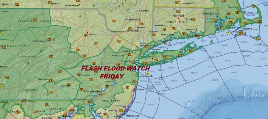 Flash Flood Watch Friday Strong Storms Heavy Rains Possible