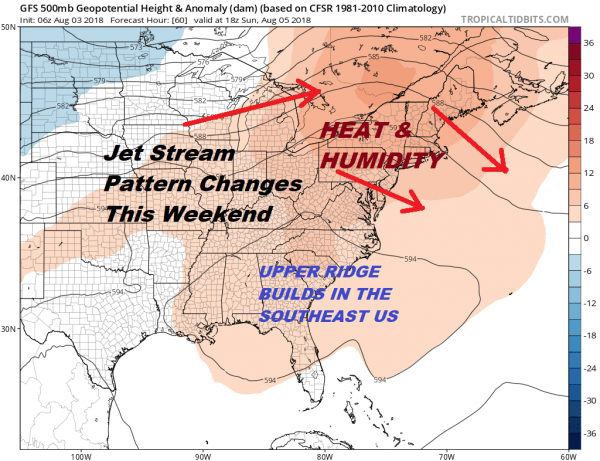 Downpours Thunderstorm Threat Continues Heat Arrives Sunday