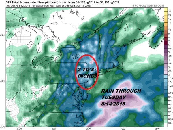 Downpours Thunderstorms Loom Overnight & Monday