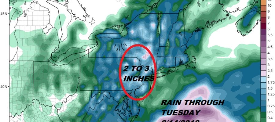 Downpours Thunderstorms Loom Overnight & Monday