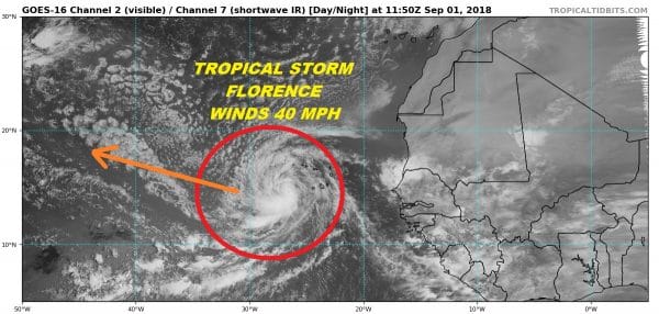 tropical storm florence