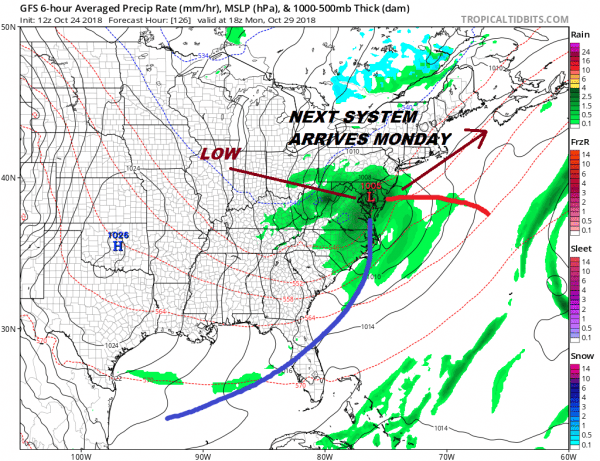 chilly thursday coastal storm