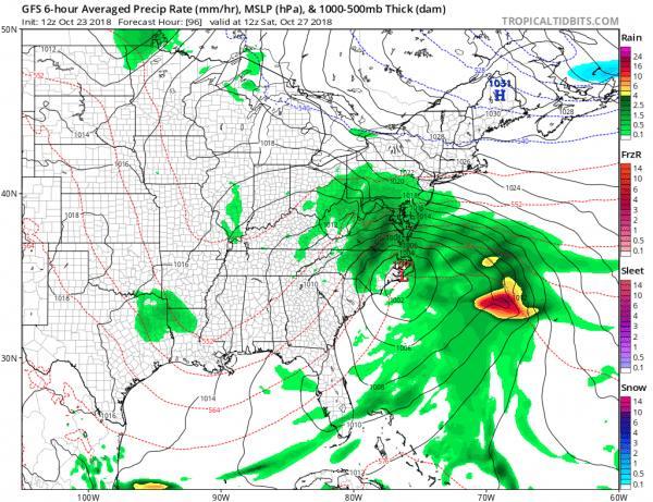 weather models coastal storm