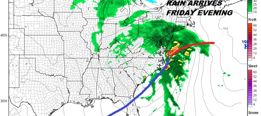 chilly thursday coastal storm