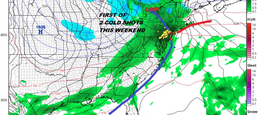 two storm systems snow forecasts