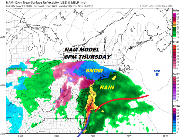 coasta storm snow