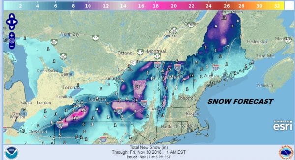 winds gusting to 40 mph