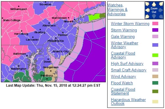 winter storm warning