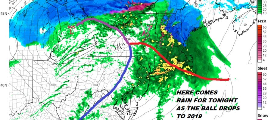 Rainy New Year Arrival