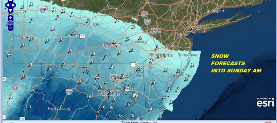 Winter Storm Warning Middle Atlantic States Warnings Expanded