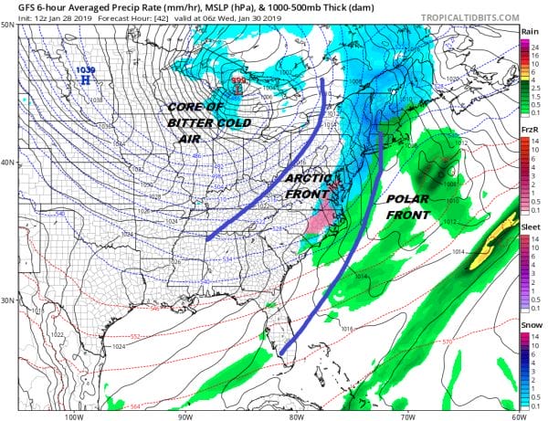 Quick Shot of Snow Tuesday Weather Models Show No Changes