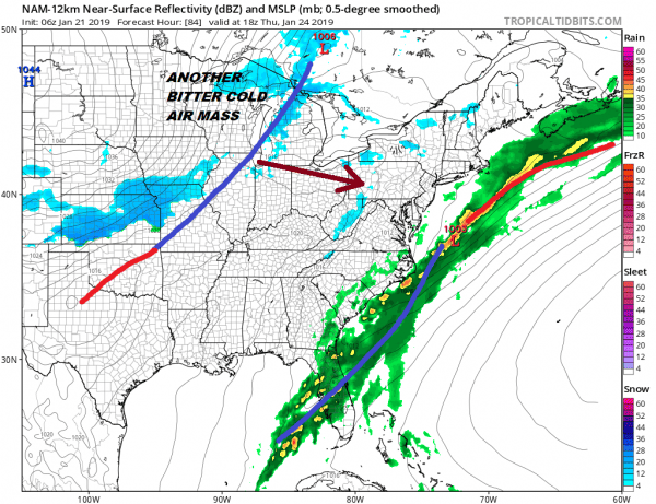 Bitter Cold Strong Winds Midweek Temperature Bounce