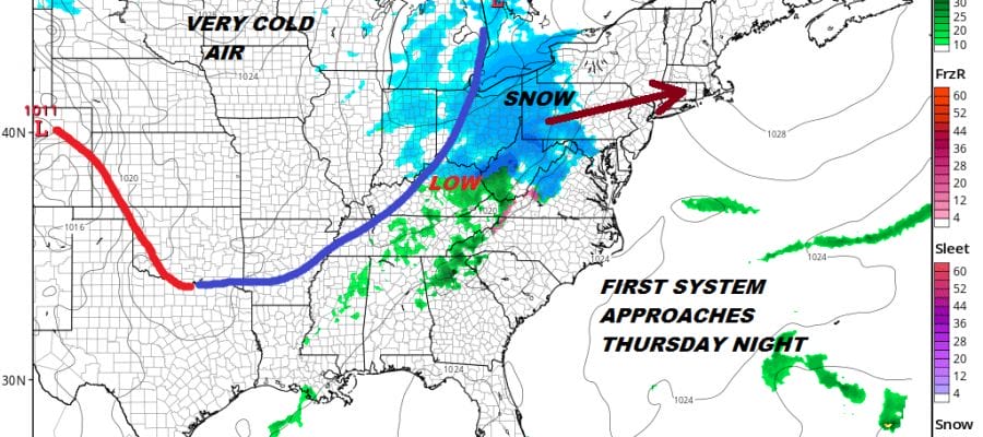 2 Weather Systems In Play First Thursday Night Into Friday Morning