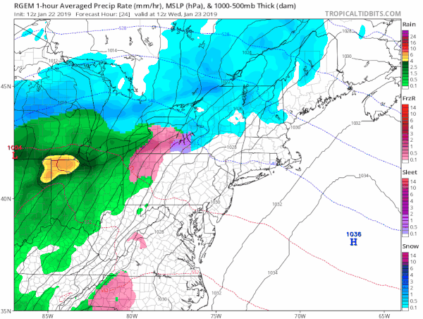 Patchy Freezing Rain Northern NJ Eastern PA Wednesday Morning