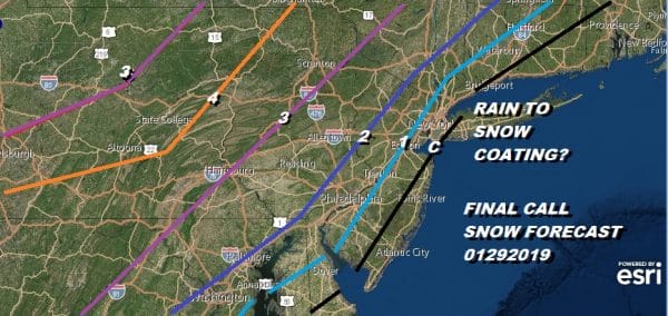 Joe's Final Call Snow Forecast Tuesday 01292019