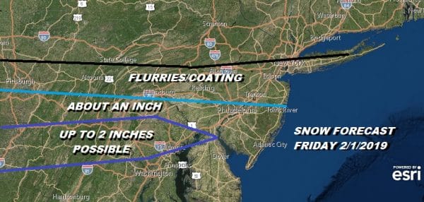 Snow Chance Friday Big Warm Up Weekend & Early Next Week