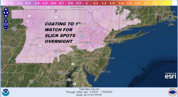 Winter Weather Advisory Northwest NJ Hudson Valley Route 84 North