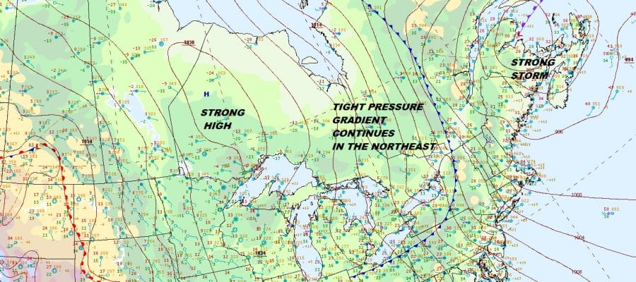 Unrelenting Wind Eases Friday Cold Weekend Snow Chance