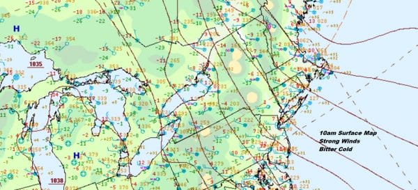 Freezing Rain Chance Wednesday Morning Inland