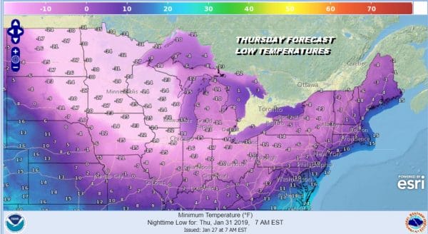 Nice Sunday 40s Rain Snow Shower Chance