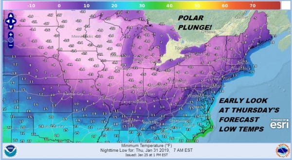 Polar Vortex Plunge Early Look At Later Next Week