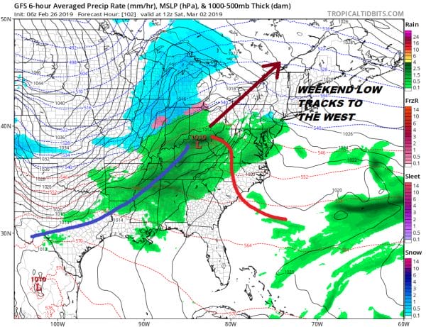 Cold Air Snow Chance Wednesday Night