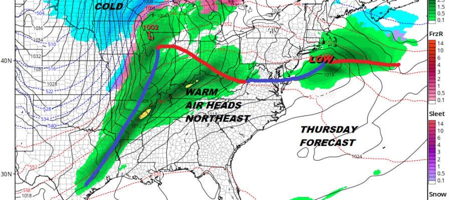 Spring Pattern Continues Near 60 Today Colder Damp Later Wednesday Thursday