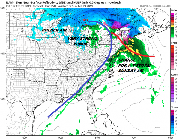 March Lion Roars Early Strong Winds Sunday Night Monday Gusts to 50 MPH