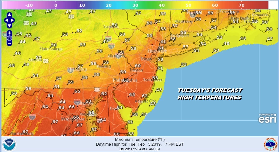 Nice Mid March Weather Arrives Today Tuesday