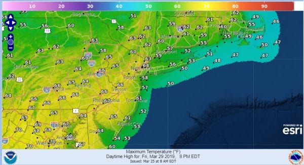Better Weather Ahead Warmer Late Week Away From The Ocean