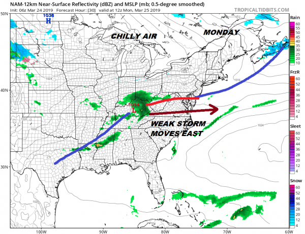 Angry Ben's Angry Weather ANGRY BEN LOOKS AHEAD TO THE LAST DAYS OF MARCH AND SEES SOME MILDER AIR LATE IN THE WEEK AFTER AN EARLY WEEK CHILL. https://www.nycweathernow.com/nyc-mild-weather-today-possible-late-week/ #badhairweather #hathair #marchlamb