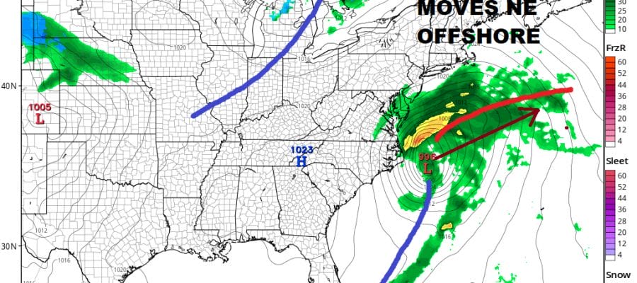 Showers Sunday Cold Front Moving East April Dry Chilly Start